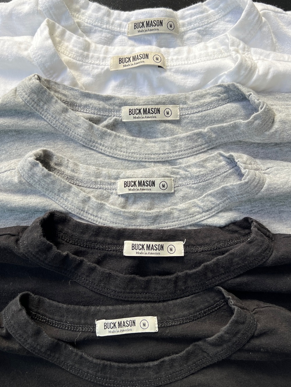 Buck Mason Tee Shirt 6-Pack (Medium) - Picture 2 of 9